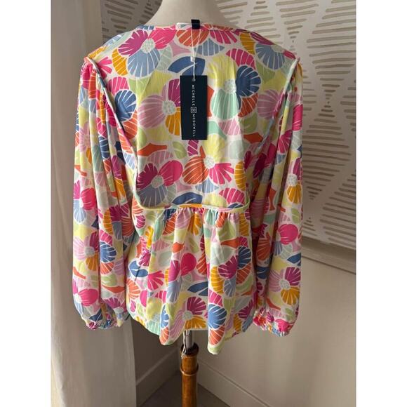 NWT Michelle McDowell Women’s Medium Vivey Afternoon Showers Top - Picture 5 of 7